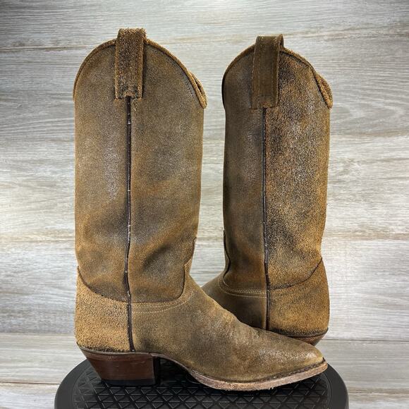 Dan Post Women's Roughie Tan Western Cowboy Boots Size 7 - Picture 7 of 8